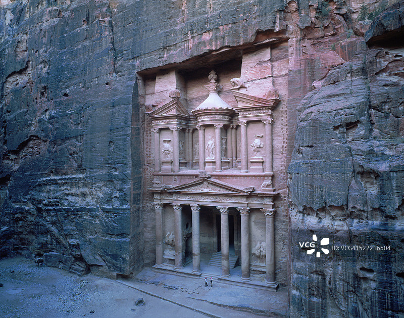 约旦佩特拉古城宝藏图片素材