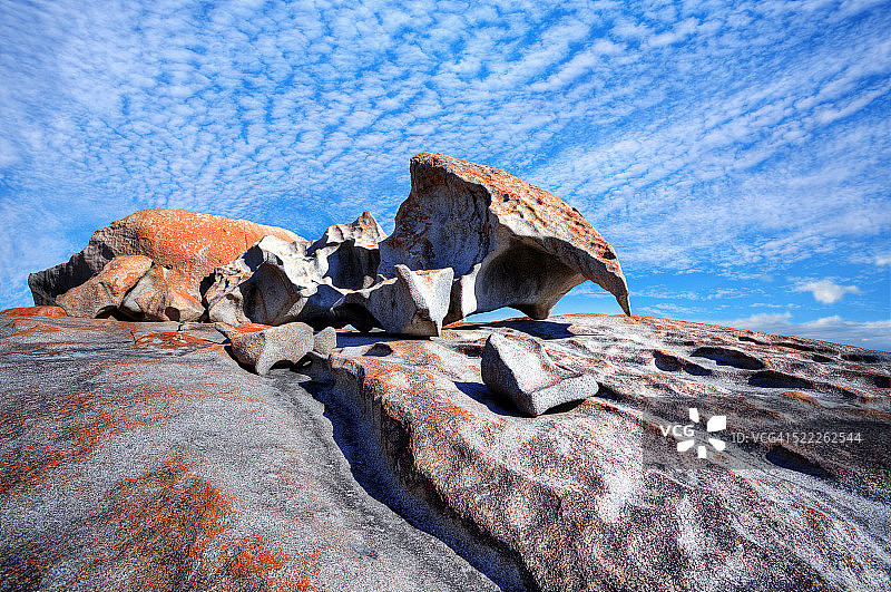 弗林德斯蔡斯国家公园的奇特岩石，位于南澳大利亚袋鼠岛图片素材
