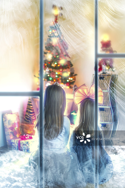 等待圣诞老人图片素材