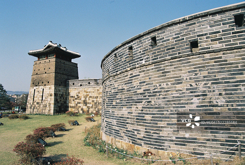 韩国水原华城：联合国教科文组织世界遗产图片素材