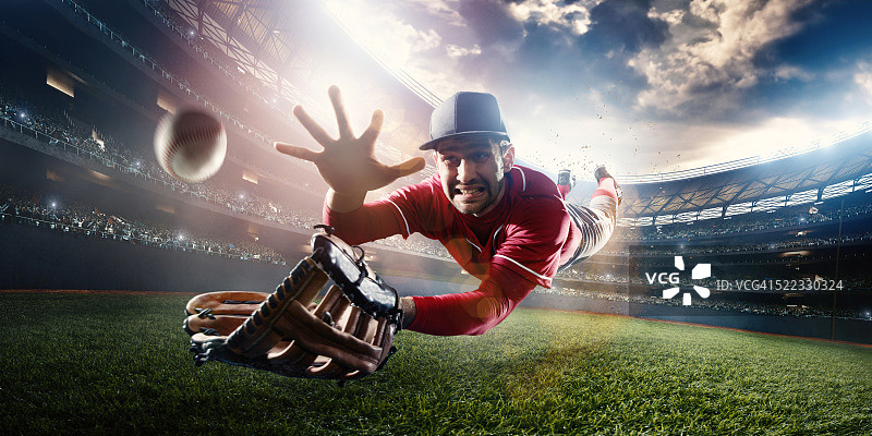 外场员接球图片素材