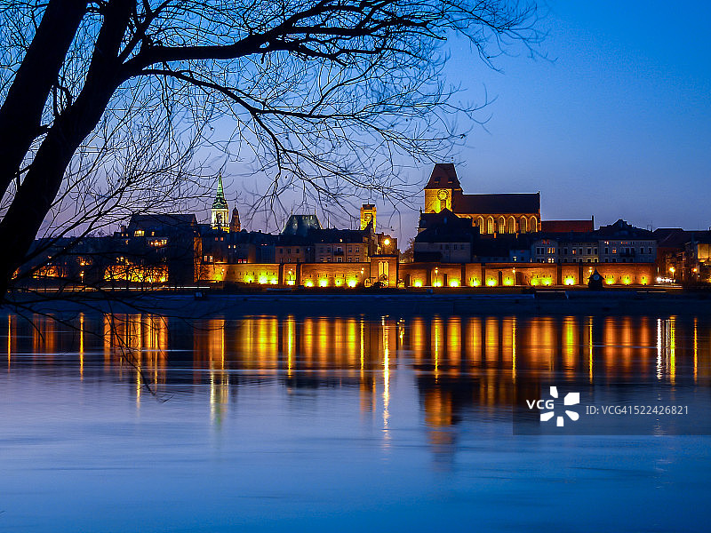 波兰维斯瓦河畔的托伦图片素材