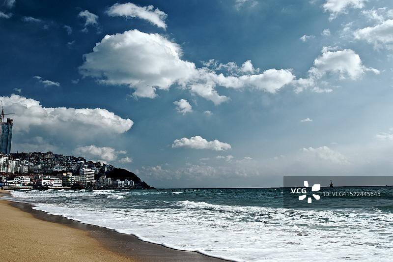 海云台海滩图片素材
