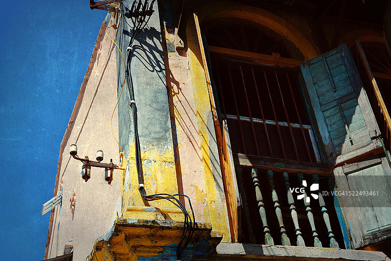 废弃的建筑物图片素材
