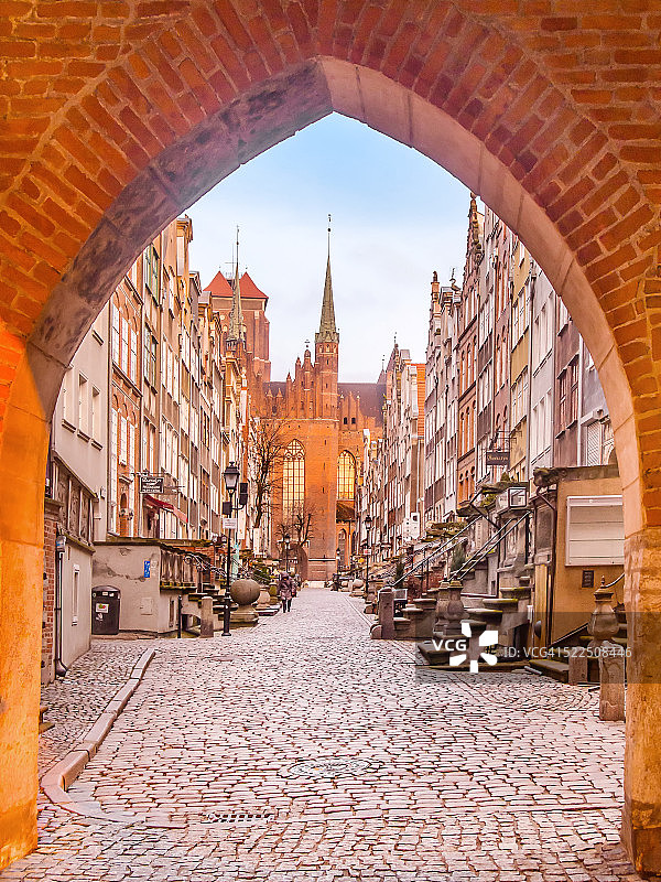 波兰格但斯克Mariacka街图片素材