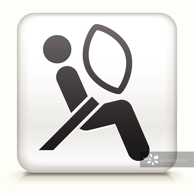 带有安全气囊测试的方形按钮图片素材