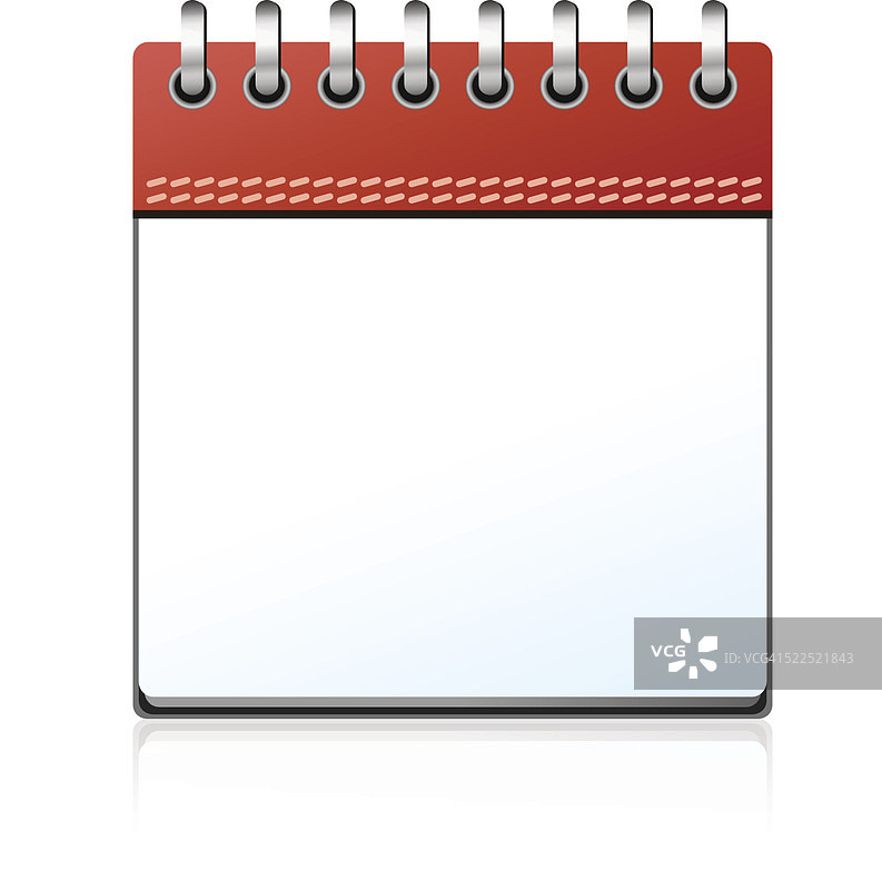 红色空白日历图片素材