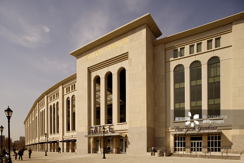 纽约布朗克斯区的扬基体育场图片素材