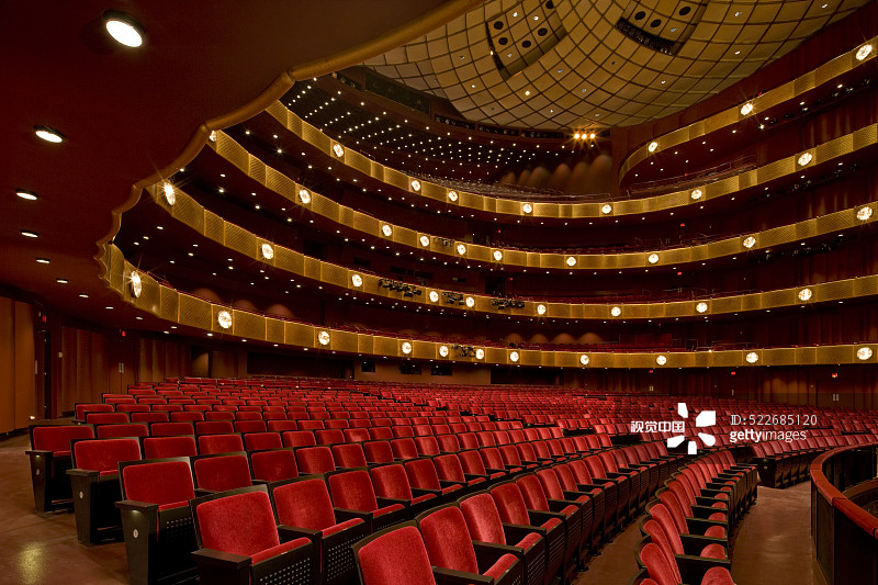 纽约林肯中心大卫寇克剧院的剧院座位和包厢图片素材