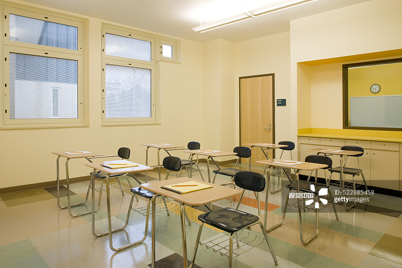 纽约州奥兰治堡罗克兰儿童精神病中心的教室图片素材