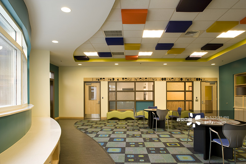 纽约州奥兰治堡罗克兰儿童精神病中心游戏室图片素材