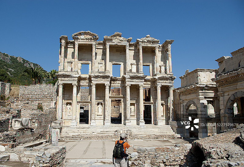 以弗所的塞尔苏斯古图书馆图片素材
