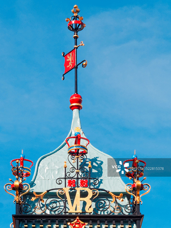 英格兰切斯特的东部时钟图片素材