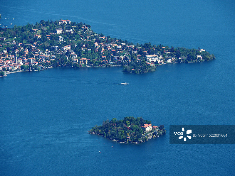 马焦雷湖博罗梅安湾风光图片素材