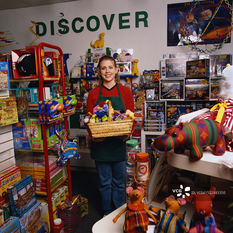 玩具店员工图片素材