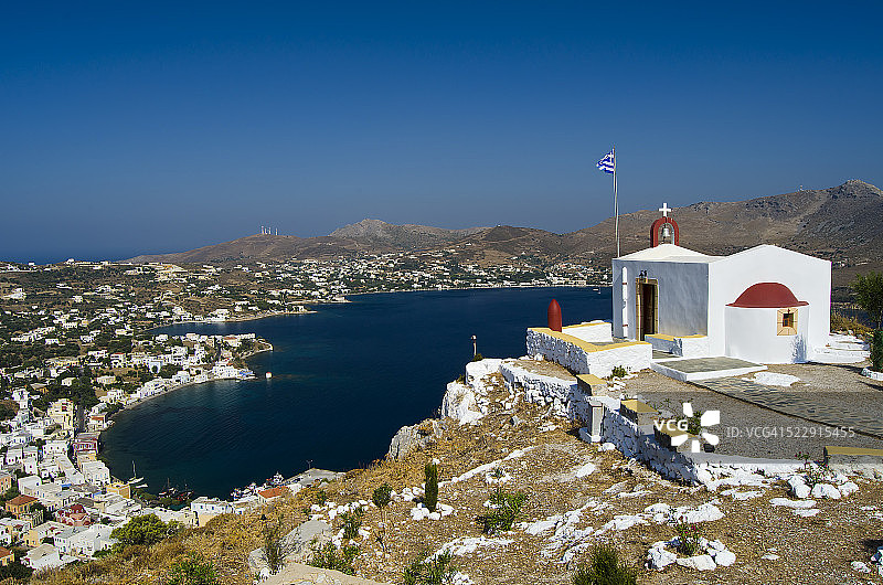 莱罗斯岛阿基亚码头海湾图片素材