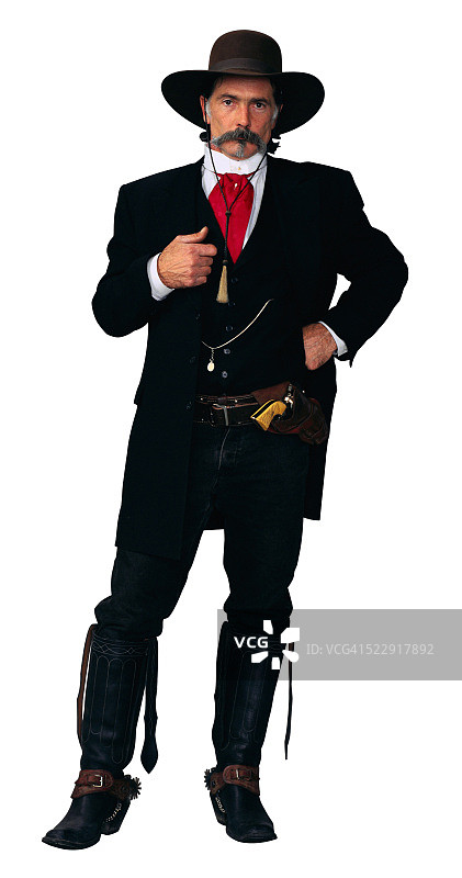 装扮成枪手的演员图片素材