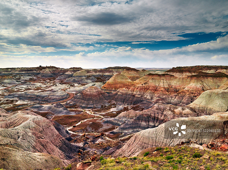蓝色梅萨荒地图片素材