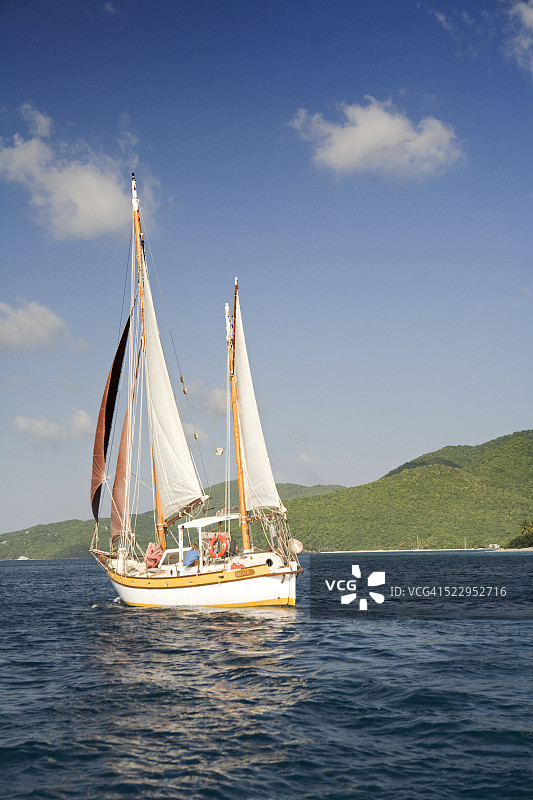 驶向马霍湾的船图片素材