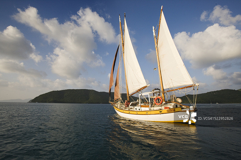 马霍湾附近的帆船图片素材