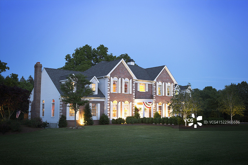 传统风格砖房图片素材