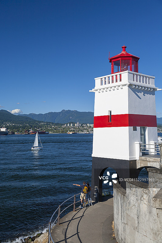 温哥华布罗克顿角灯塔图片素材