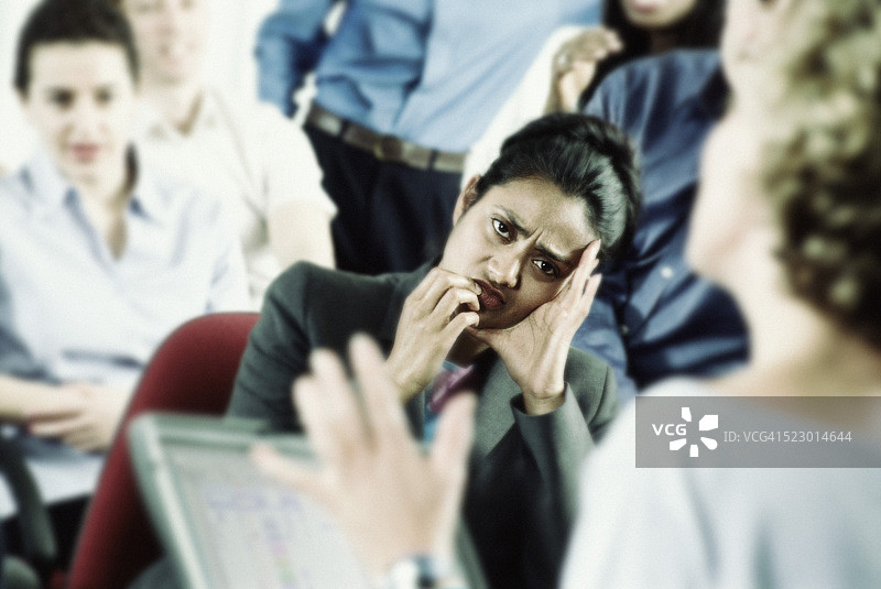 表情痛苦的学生图片素材