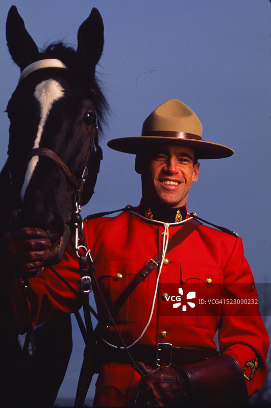 加拿大皇家骑警图片素材