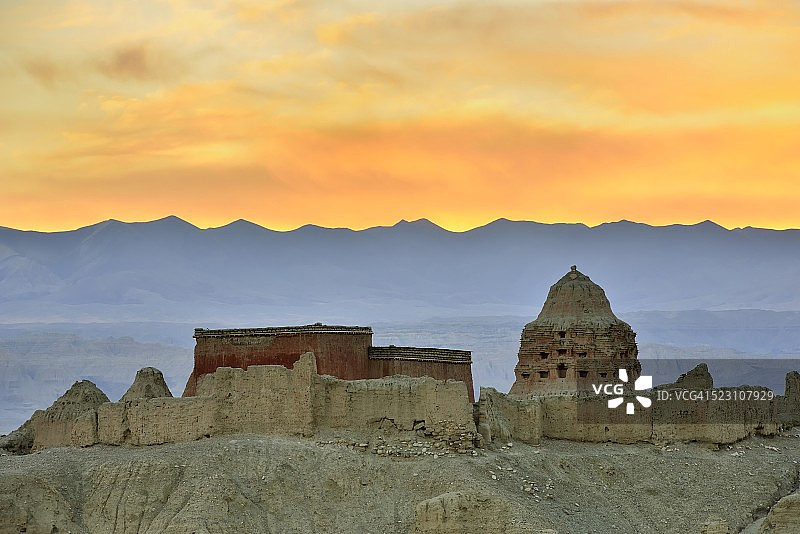 西藏古格王国遗址图片素材