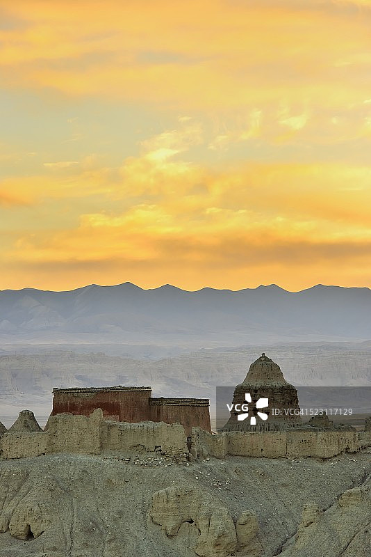 西藏古格王国遗址图片素材