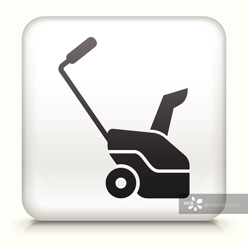 带吹雪机的方形按钮图片素材