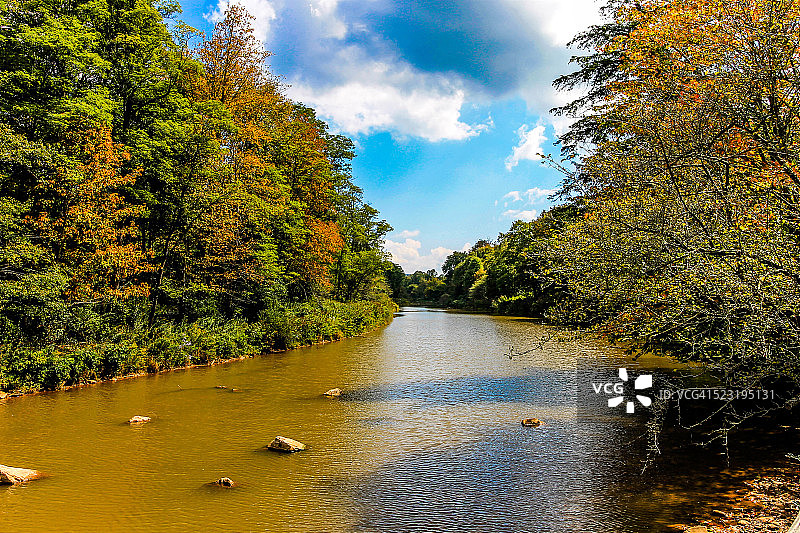 高地风景公路的威廉姆斯河图片素材