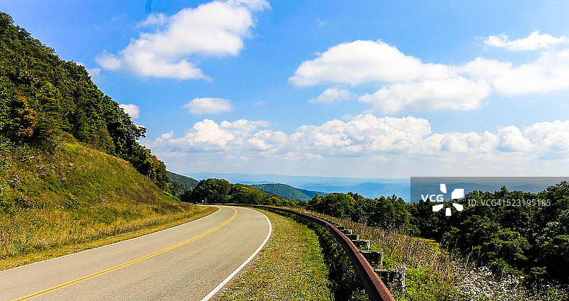 高地风景公路，波卡洪塔斯县，西弗吉尼亚州图片素材