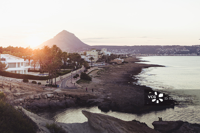 山后日落图片素材