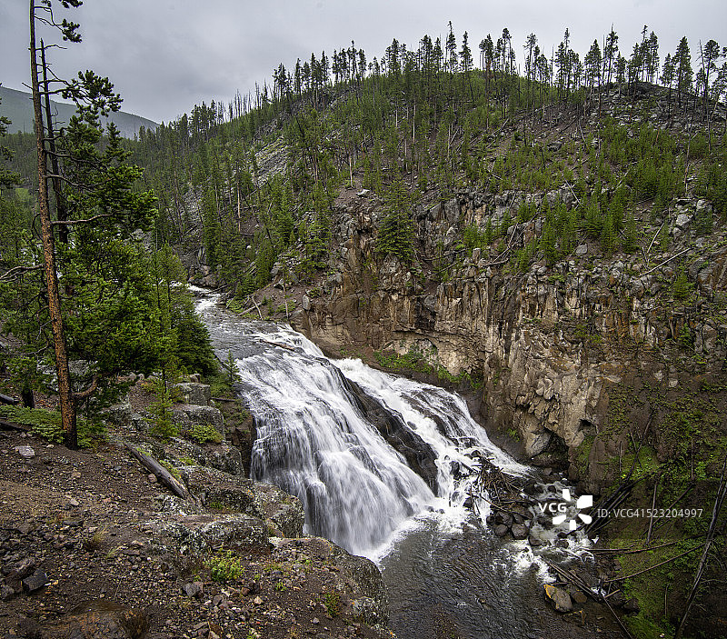 黄石吉本瀑布图片素材