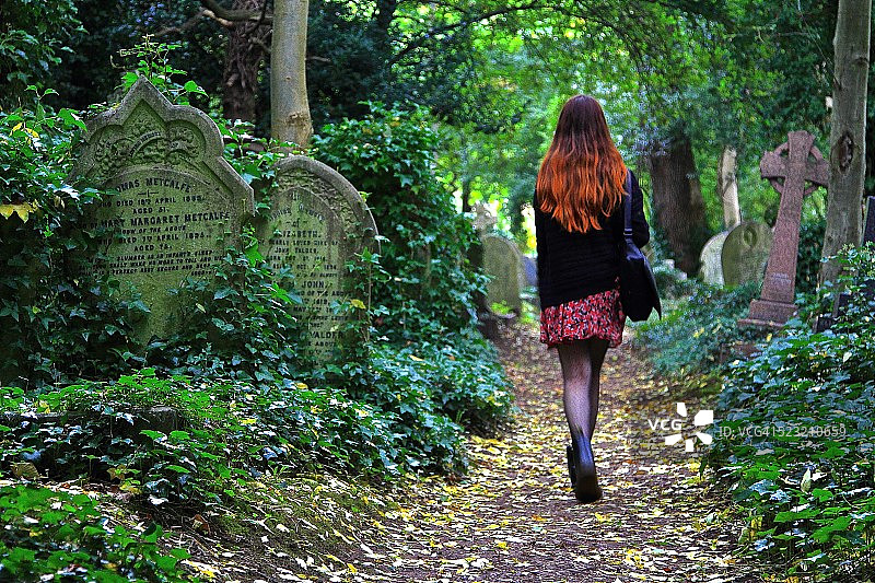 在海gate公墓漫步图片素材