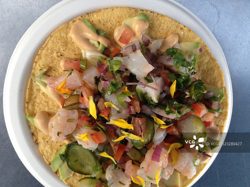 独特的墨西哥玉米卷图片素材