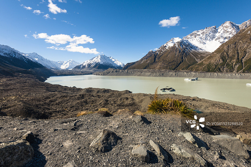 新西兰塔斯曼冰川景观图片素材