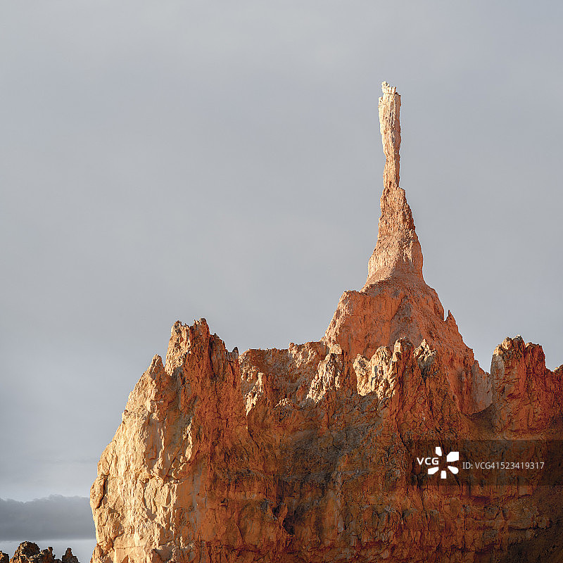 布莱斯峡谷日出点日落时的石林图片素材