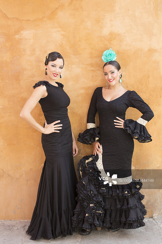 职业弗拉门戈舞者，西班牙图片素材