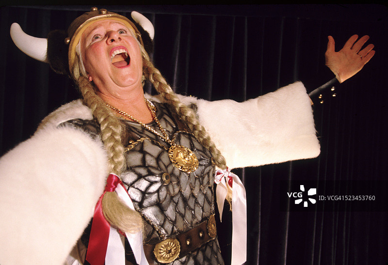 维京歌剧演员图片素材