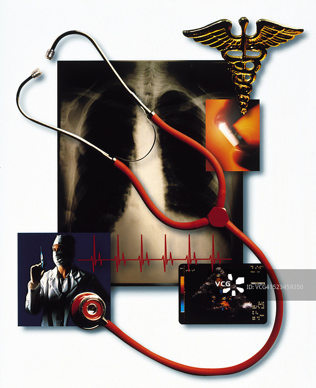 医疗蒙太奇图片素材