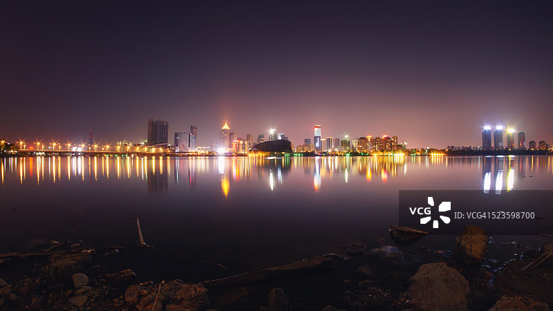沈阳浑河夜景图片素材