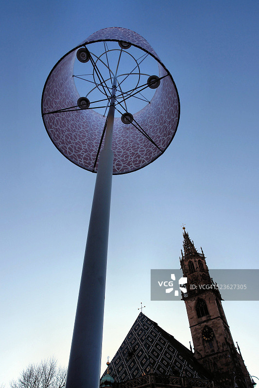 博尔扎诺的傍晚图片素材
