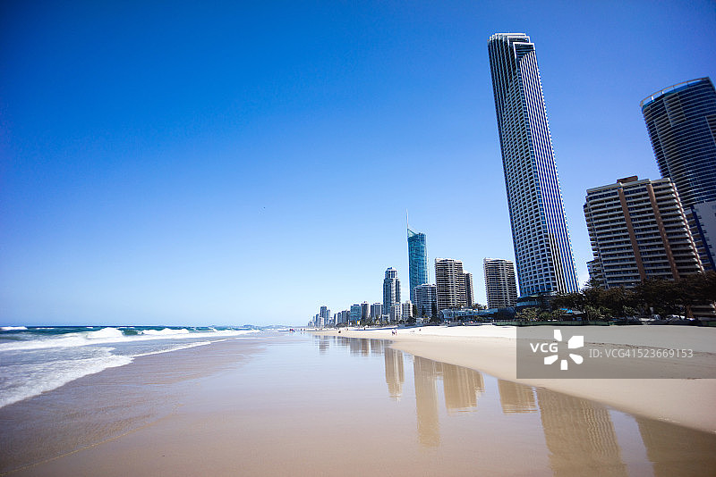 黄金海岸海滩和海岸线图片素材