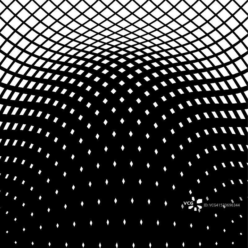 波浪网格半色调图案背景图片素材