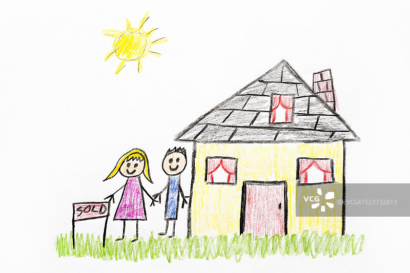 新家儿童画图片素材