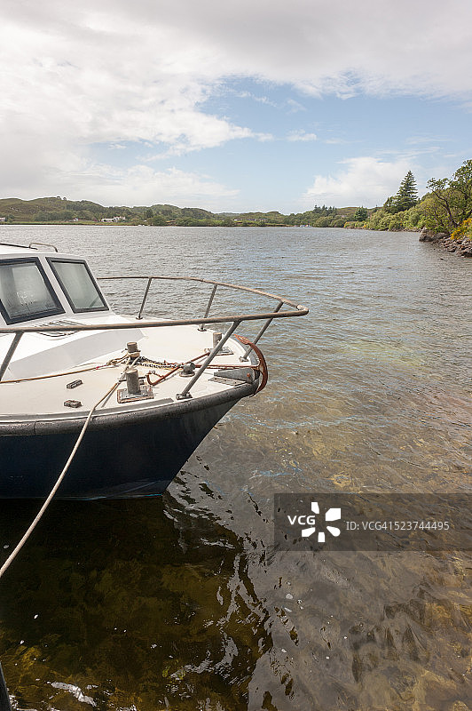 莫拉尔湖码头，苏格兰图片素材