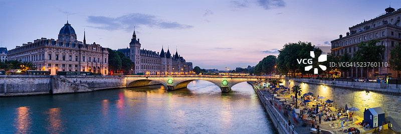 巴黎古监狱和巴黎海滩图片素材