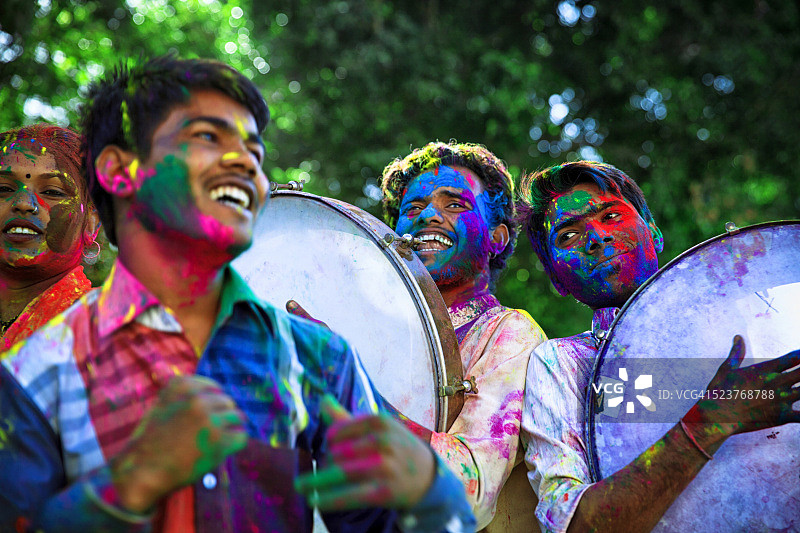 拉贾斯坦邦的胡里节图片素材